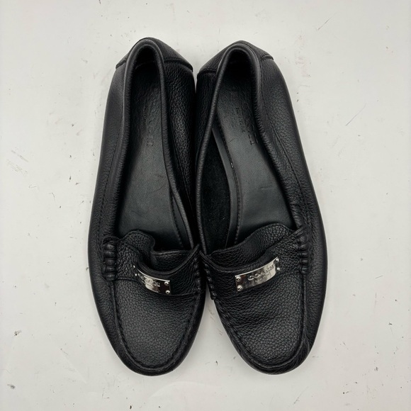 Coach Fredrica Loafer Shoes Black Size 6 - Picture 2 of 9